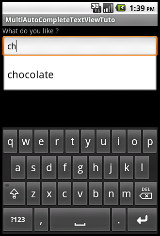 MultiAutoCompleteTextViewTuto