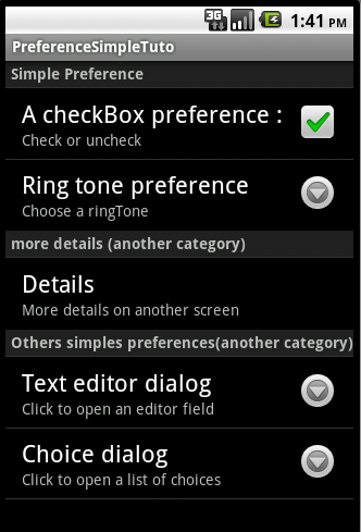 PreferenceSimpleTuto